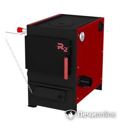 Твердотопливный котел Термокрафт R2 9 кВт конфорка термометр круглый выход в Красноуфимске